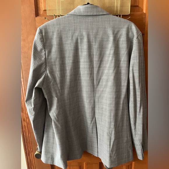 LOFT plus plaid double breasted blazer - Picture 4 of 5